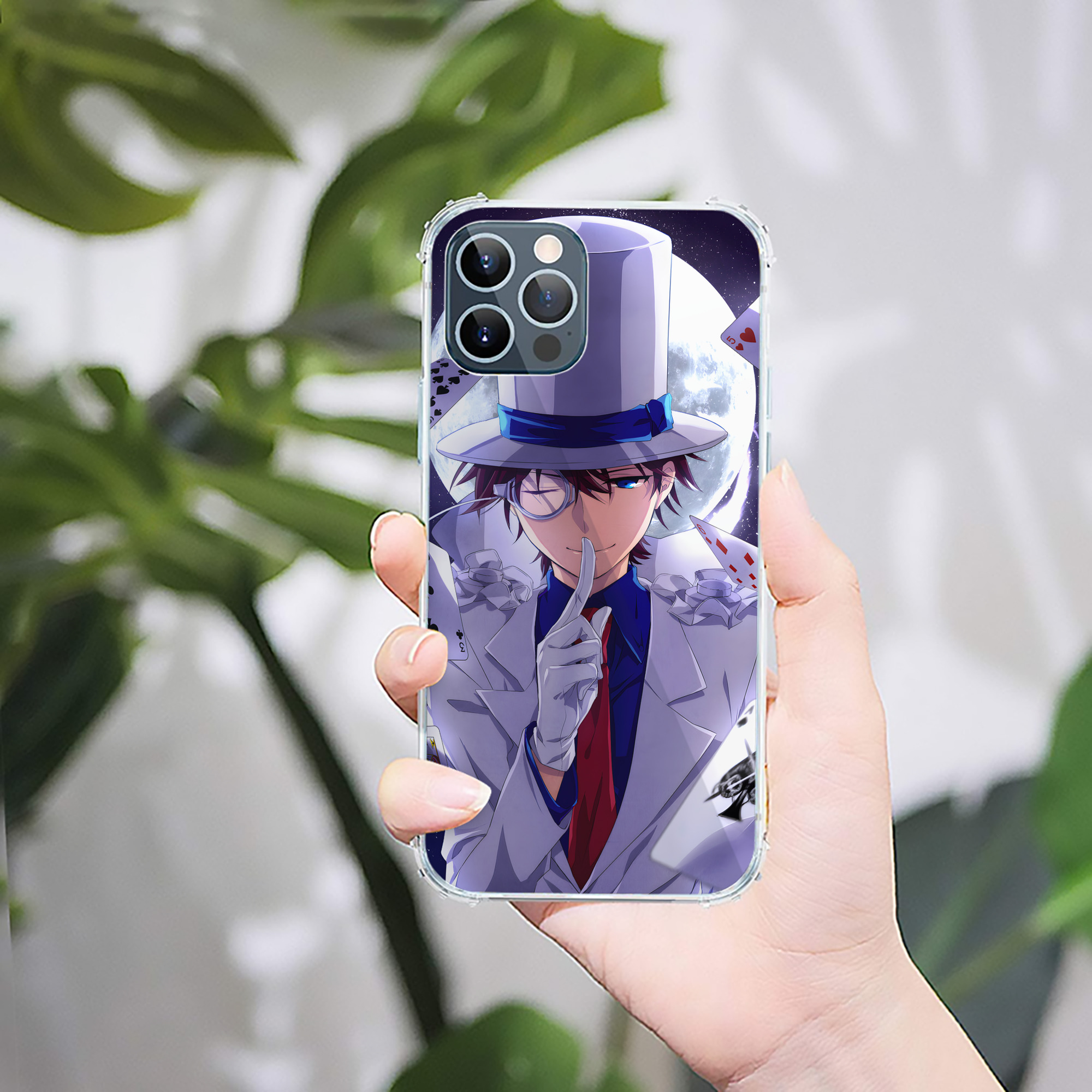 （画像用） 名探偵コナン Detective Conan 【iPhone 12シリーズ対応】透明スマホケース（クリアソフトケース）